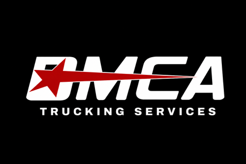 dmca trucking services logo with background